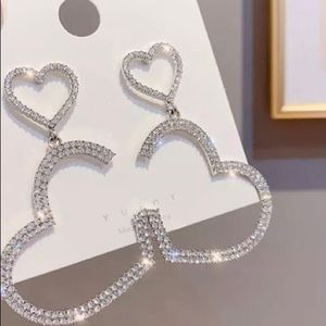 🆕Silver Half Heart Earrings